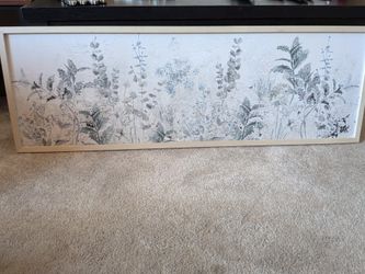 Large Framed Botanical Wall Art - $20