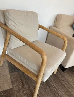 Wood Armchair Beige $70