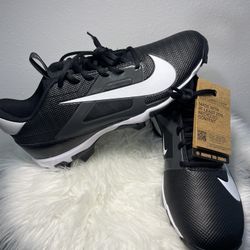 Nike Alpha Menace 4 Shark Wide Cleats Size 11 Black White FQ3875 001 New No Box