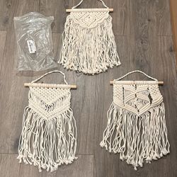 3 Pack Macrame Wall Hanging Decor