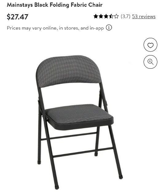 New Folding Metal Chair Padded