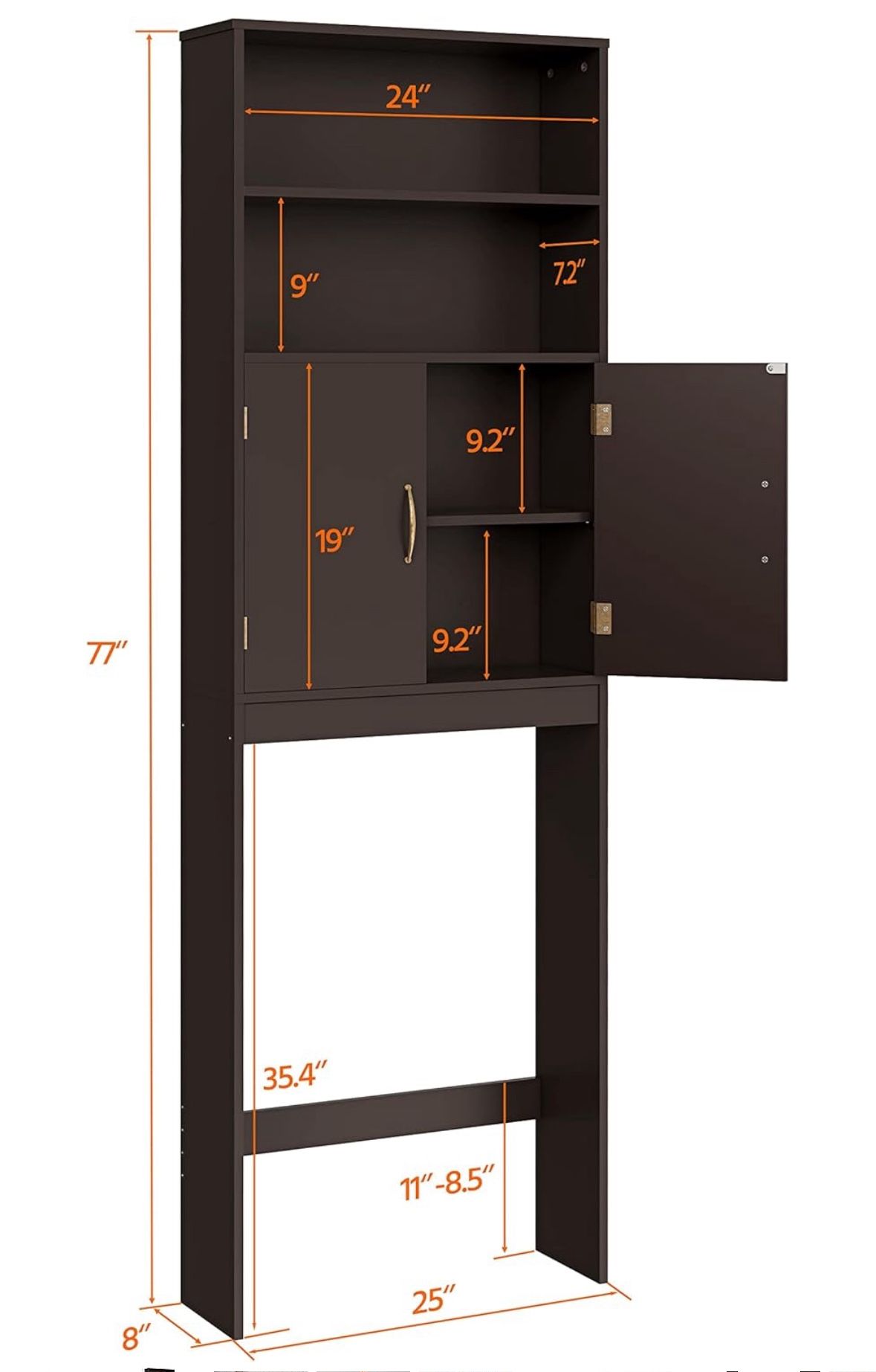 Over The Toilet Bathroom Organizer