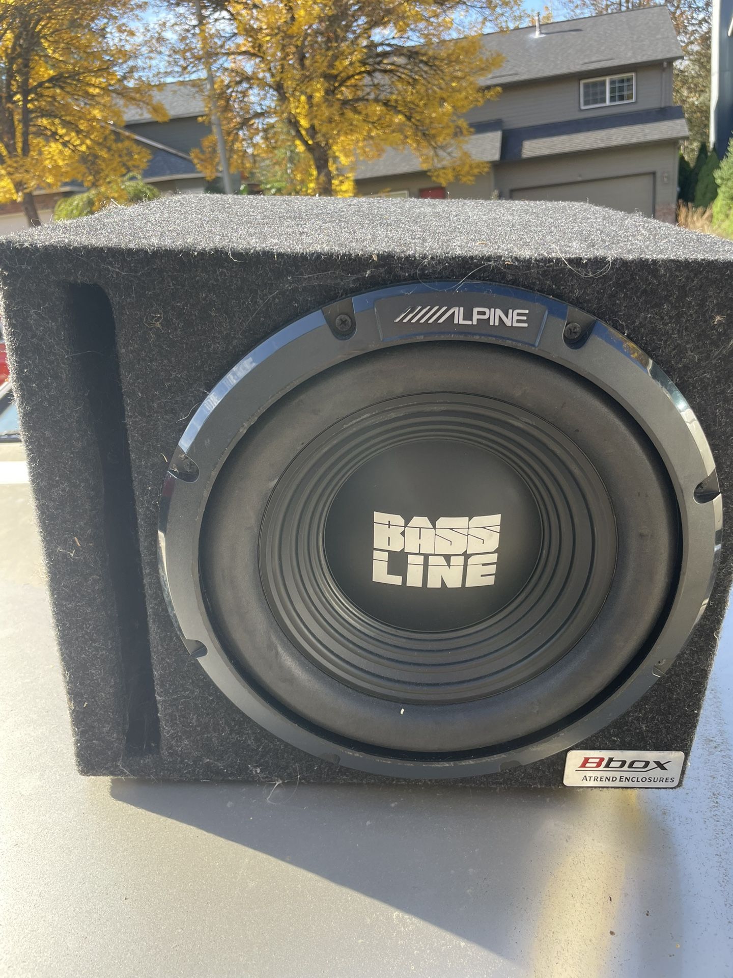 Subwoofer Alpine Bass Line With Bbox Atrend Enclosures