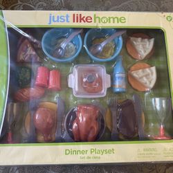 “Just Like Home” Kids Dinner Playset 