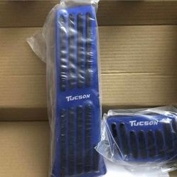 BRAND NEW IN BOX Tucson Aluminium alloy Gas Accelerator Pedal Covers,Anti-Slip No Drilling Brake Foot Pedal Pads