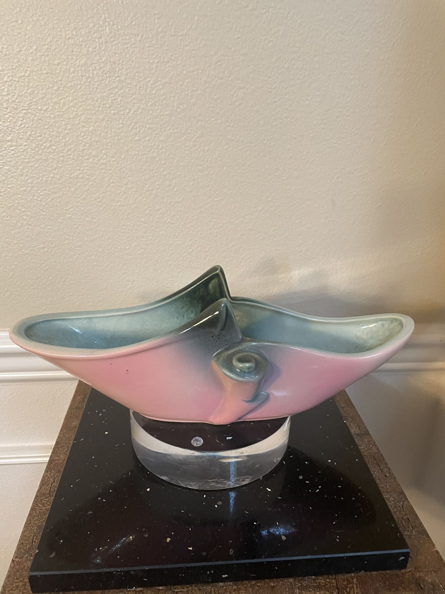 VTG Mid Century Hull Pottery 71 Console Planter 12.5”