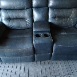 Leather Sofa,  Love Seat And Recliner.  