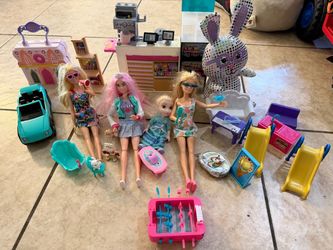 Barbie dolls and accessories