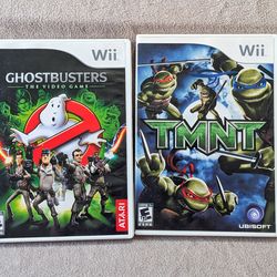 Nintendo Wii - Ghostbusters & TMNT *CIB*