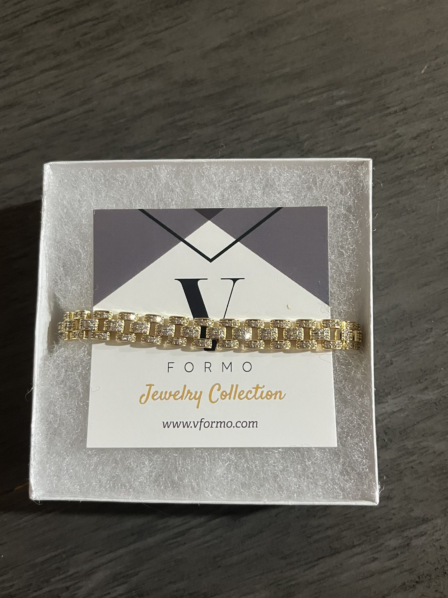 18K Gold Plated Diamond Jubilee Style Bracelet