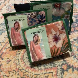 3x L/XL Swimsuit Cover Up - 100% Polyester Thin - Beach And Pool 