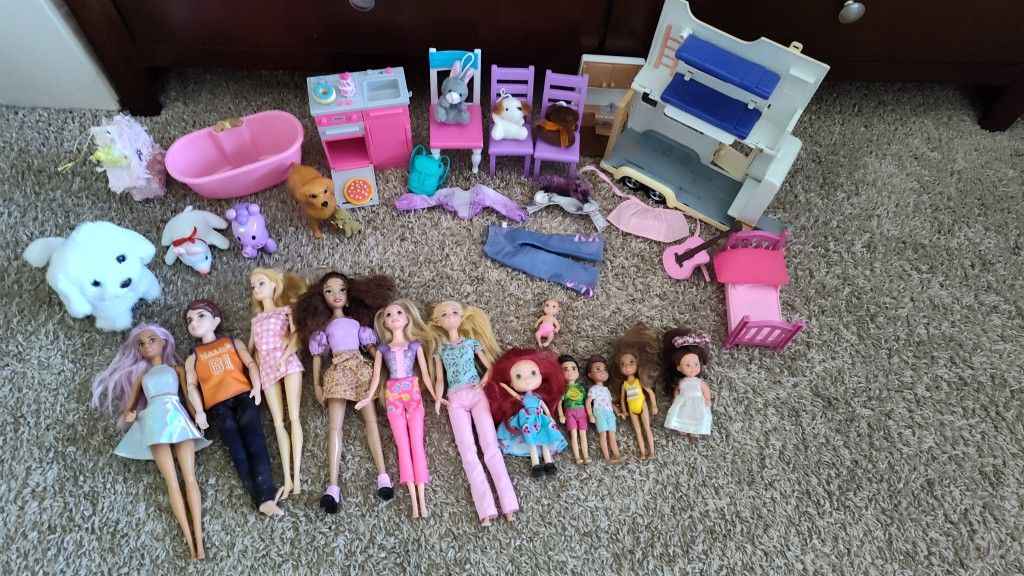 Barbies And Accessories