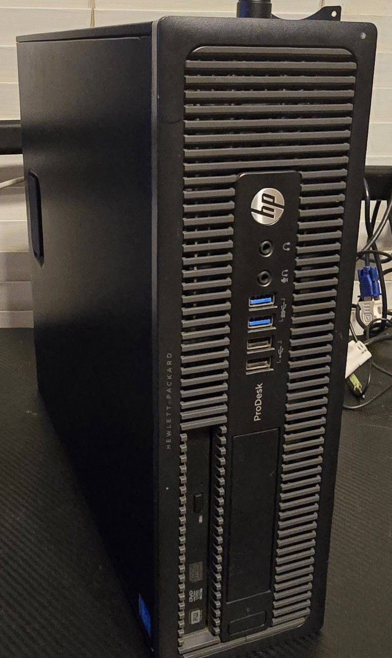 HP  Intel. i5  🖥  ProDesk 600 G1 - 3.20GHz. CPU  /12.0GB  RAM  /500gb.  HDD 🔌 Windows 11 - usb  Wi-Fi, DVD-RW, ✔️ 