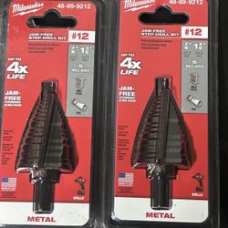 7/8 in. - 1-3/8 in. #12 Black Oxide Step Drill Bit (5-Steps) 