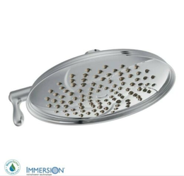 New in Box Moen S1311EP Isabel Chrome 9 3/16" Multi Function Rainshower Shower Head