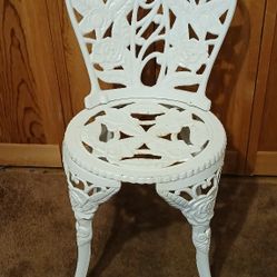 Cast Iron Rose Chair