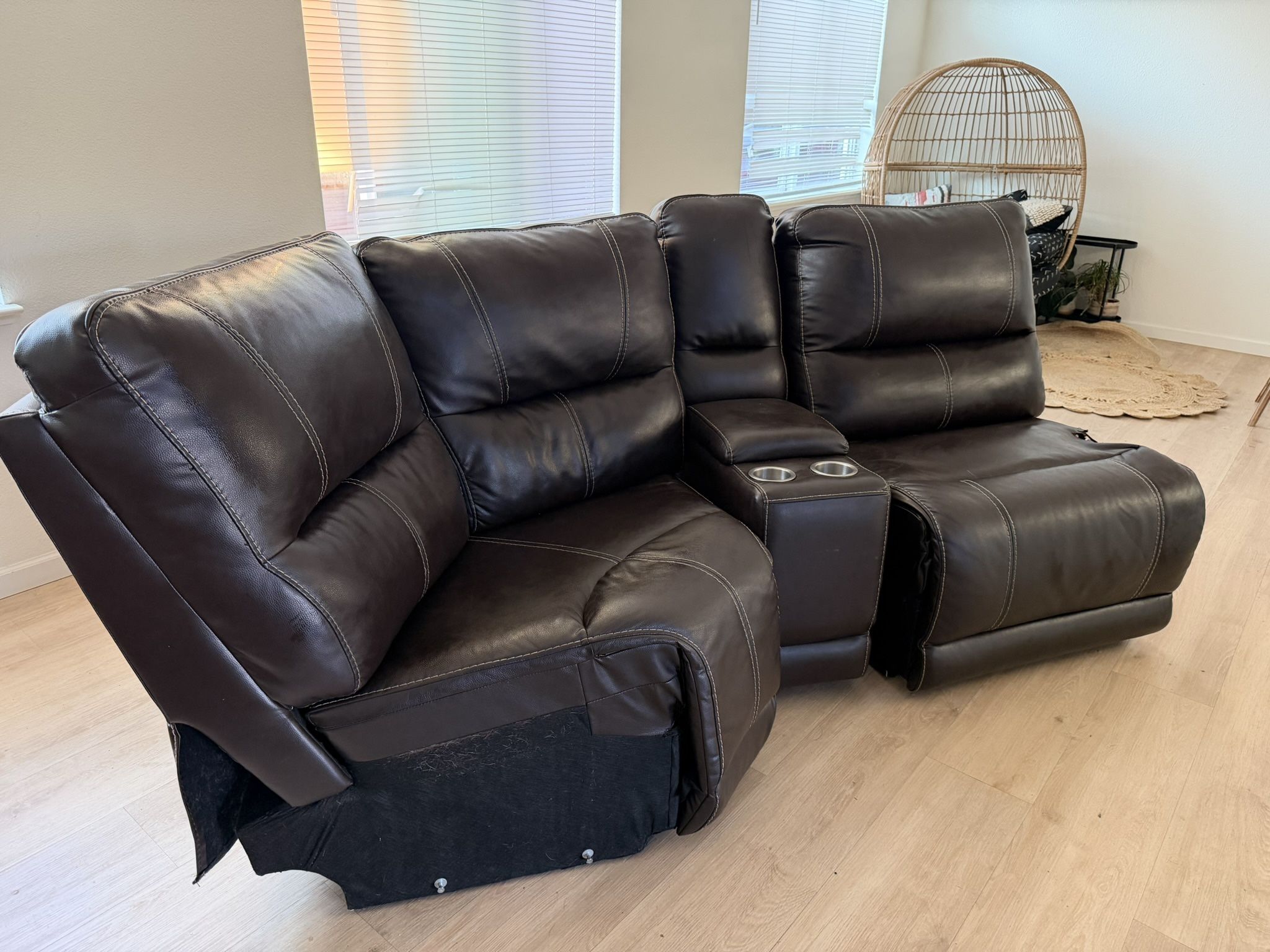 Free Electric Reclining Couch, Leather