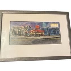 Seichi Artist Mixed Media Art 13 X 9inches Pre-Owned