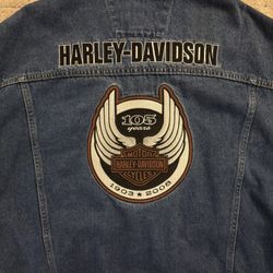 Harley Davidson Men’s Denim Jacket 105th Anniversary 