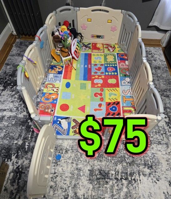 Baby PLAY-PEN LARGE (BRAND- UANLAUO ) ANTI-SLIP BASE