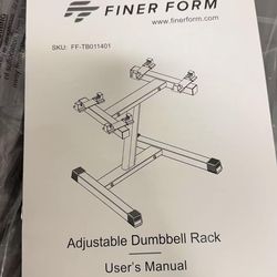 Finer Form Adjustable Dumbbell Rack and stand