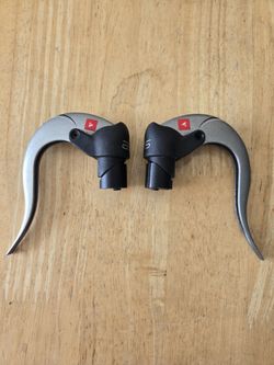 Profile Design ABS Aluminum Brake Levers Set Reverse Lever Pair Silver