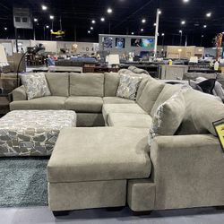 Beige Sectional , Brand New , In Stock! $99 DOWN