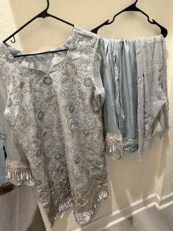 Three pice dress party wear large size