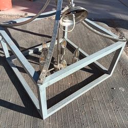 Nickel 5 Bulb Chandelier Hanging Light Fixture