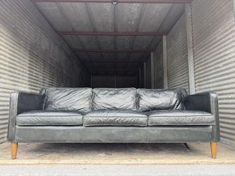 West Elm Hamilton Leather Sofa 