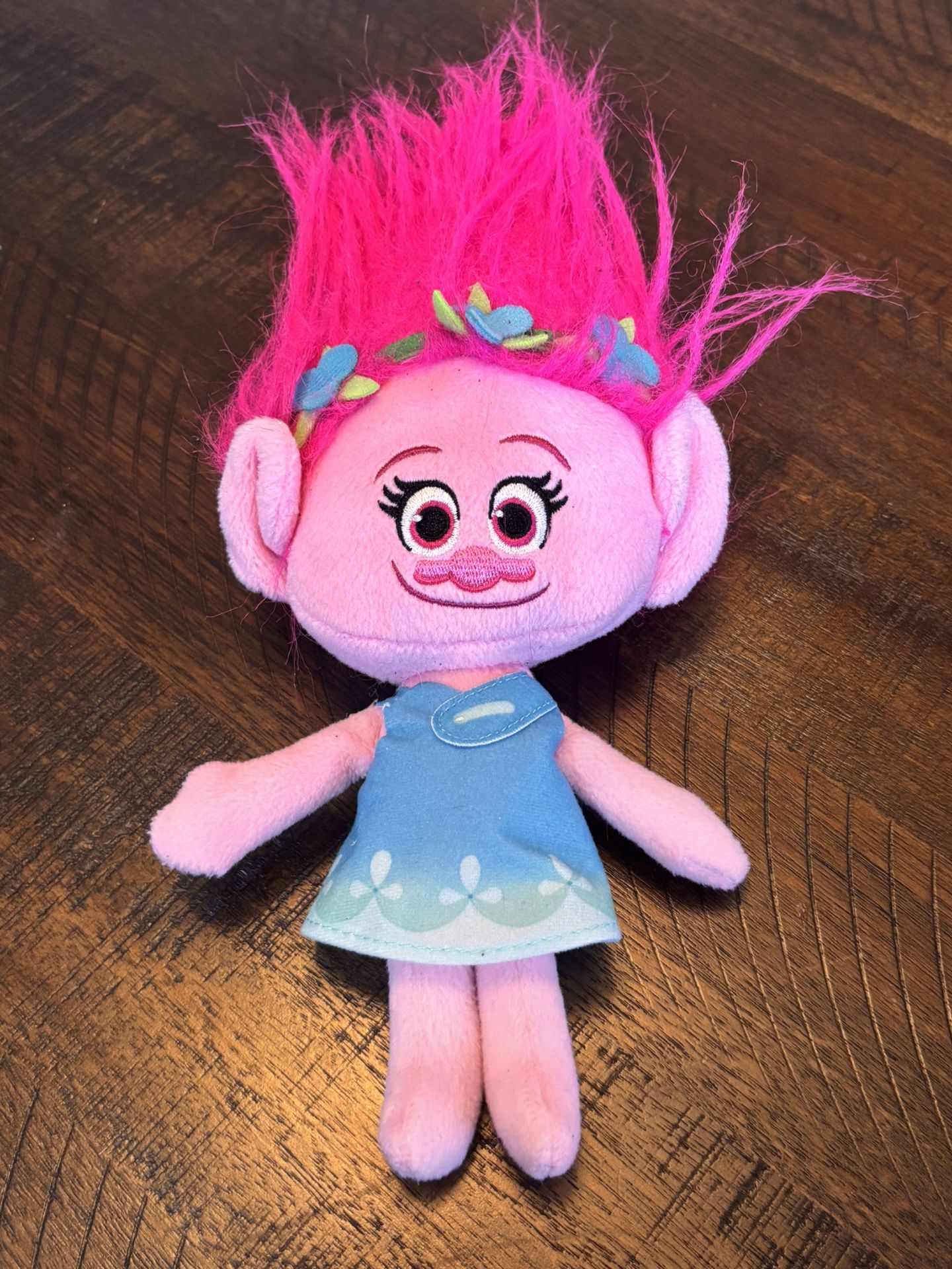 Dreamworks Trolls Poppy Plush Pink 8-inches 2015 Used