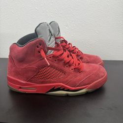Jordan 5 Retro Red Suede Size 10
