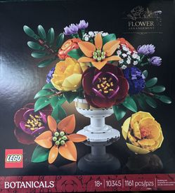 LEGO Flower Arrangement 10345 Botanical Collection Set, 1161 Pieces, 18+