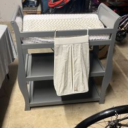 Custom Made Baby Changing Table With Diaper Bag
