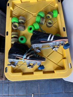 Vintage Roller Skates with Extra Wheels
