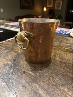 Williams Sonoma copper wine holder