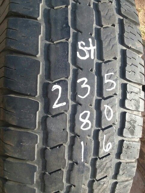 ST235 80 16 one good trailer tire for sale