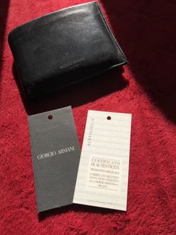 Authentic Giorgio Armani Men’s Wallet made out of Fine Italian Leather