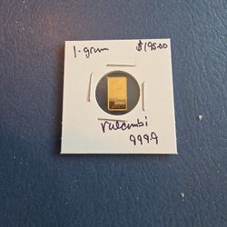 Collectible Coin One Gram Bar Valcambi