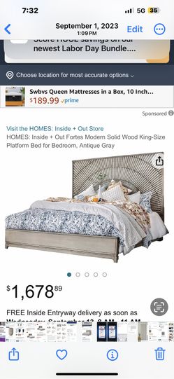 Cali King And Mattress Black Beauty 