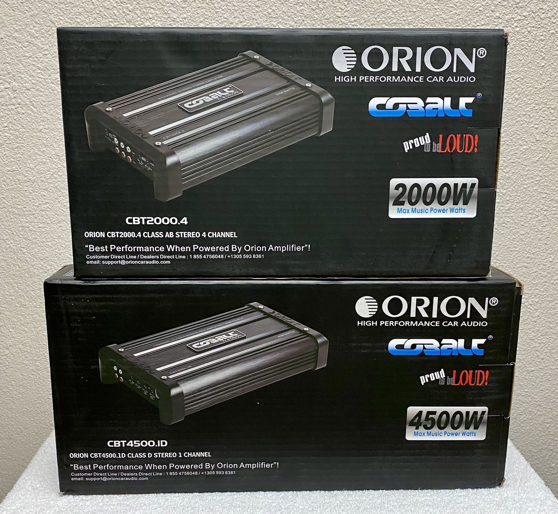 New Orion 4500 Watts Bass Amplifier + Orion 2000 Watts 4 Channel Car Audio Amplifier (2 Amps Combo) No Credit Easy Financing ๐๐ฅ