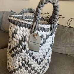 Woven Gray Basket