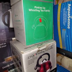 whistling tea kettle $15