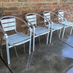 Aluminum metal chairs