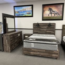 4PC Queen Bedroom Set 🔥 Same Day Delivery 🚚 