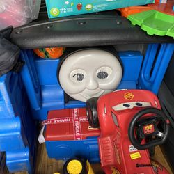 Thomas The Train bed. It’s been sitting in my in my garage collecting dust. Just Recently took off original Bag on matress. Only Asking $50