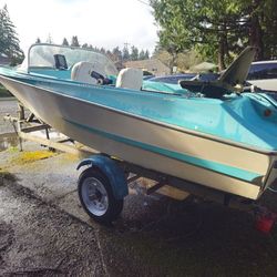 ​FREE: 14ft Fiberform Boat & Trailer - TITLES IN HAND - Must Go ASAP