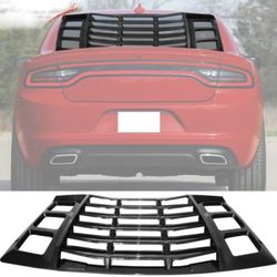 11-23 Dodge Charger Rear Window Louver Carbon Fiber Print 3PCS