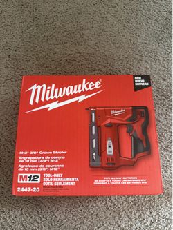 Milwaukee M12 12-Volt Lithium-Ion Cordless 3/8 in. Crown Stapler (Tool-Only)