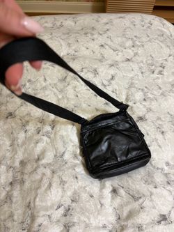 Black Leather Crossbody Bag